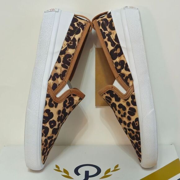 Official Program, Womens Slip On Cheetah Print Sneakers, NIB-Size 7 - Picture 5 of 8